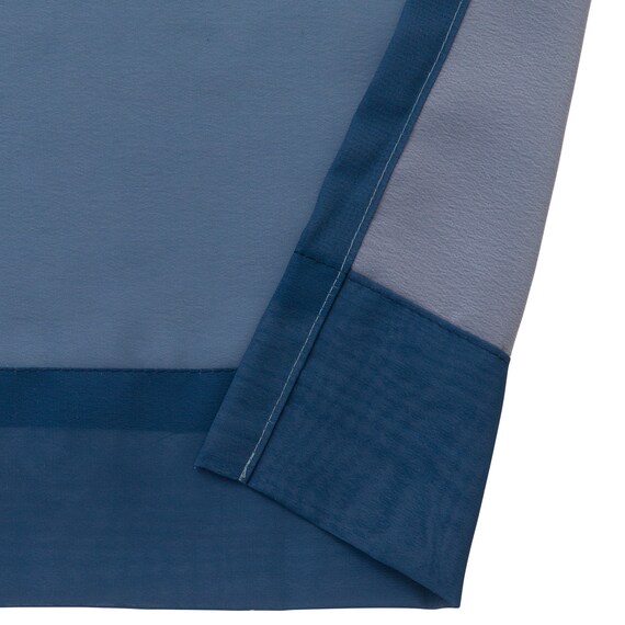 グラデーションレースカーテン(RL240 ブルー 100X108X2) 7枚目画像