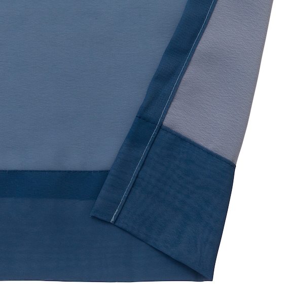 グラデーションレースカーテン(RL240 ブルー 100X108X2) 7枚目画像