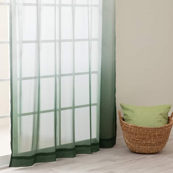 グラデーションレースカーテン(RL240 グリーン 100X108X2) 1枚目画像