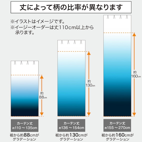 グラデーションレースカーテン(RL240 ローズ 100X108X2) 4枚目画像