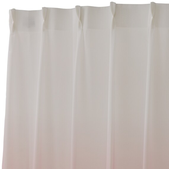 グラデーションレースカーテン(RL240 ローズ 100X108X2) 5枚目画像