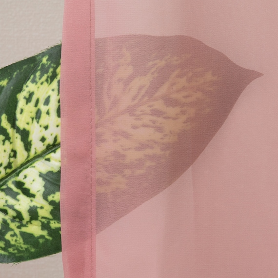 グラデーションレースカーテン(RL240 ローズ 100X108X2) 6枚目画像