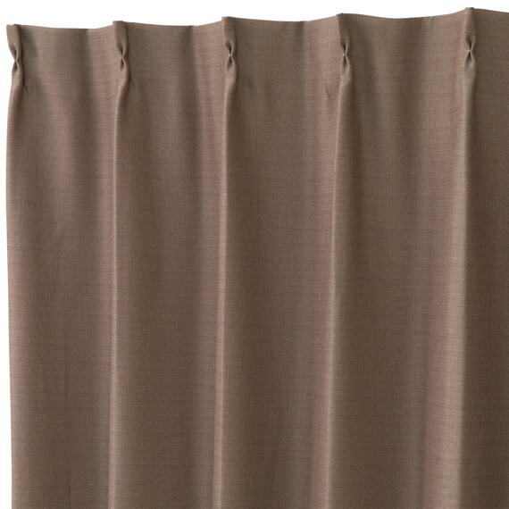 遮光2級・遮熱カーテン(RD210 ブラウン 100X110X2) 3枚目画像
