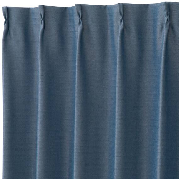 遮光2級・遮熱カーテン(RD210 ブルー 100X110X2) 3枚目画像