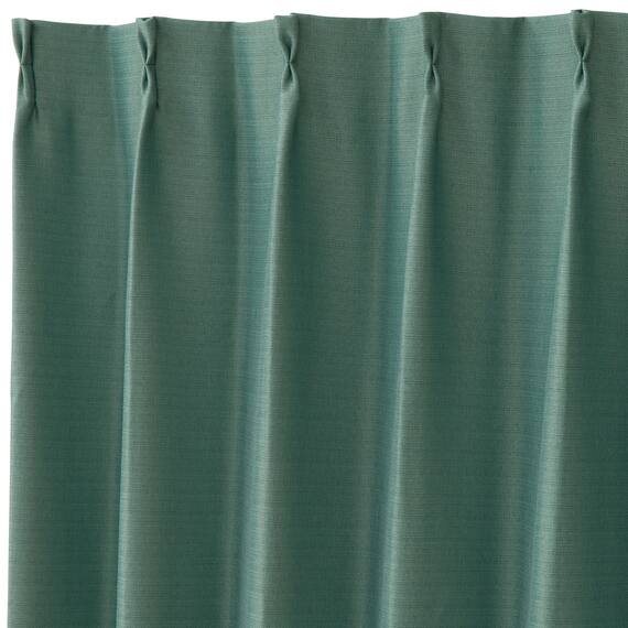 遮光2級・遮熱カーテン(RD210 グリーン 100X110X2) 3枚目画像