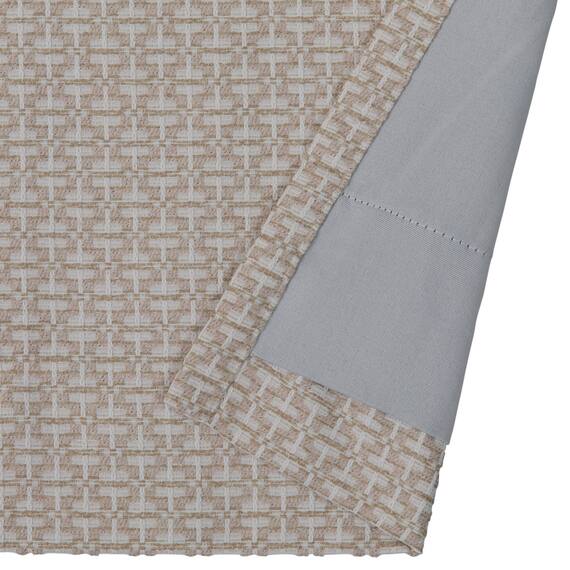 裏地付き遮光2級・遮熱ジャカードカーテン(PK273 ベージュ 100X110X2) 4枚目画像