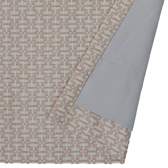 裏地付き遮光2級・遮熱ジャカードカーテン(PK273 ベージュ 100X110X2) 4枚目画像