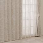 裏地付き遮光2級・遮熱ジャカードカーテン(PK274 ベージュ 100X110X2) 1枚目画像