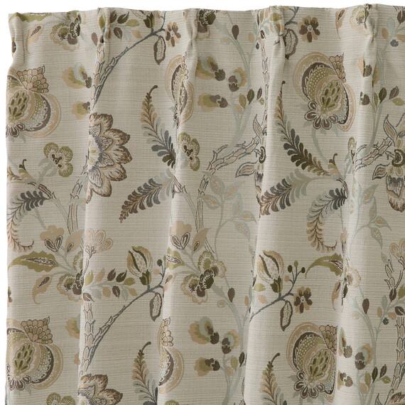 裏地付き遮光1級・遮熱ジャカードカーテン(PK278 グリーン 100X110X2) 3枚目画像