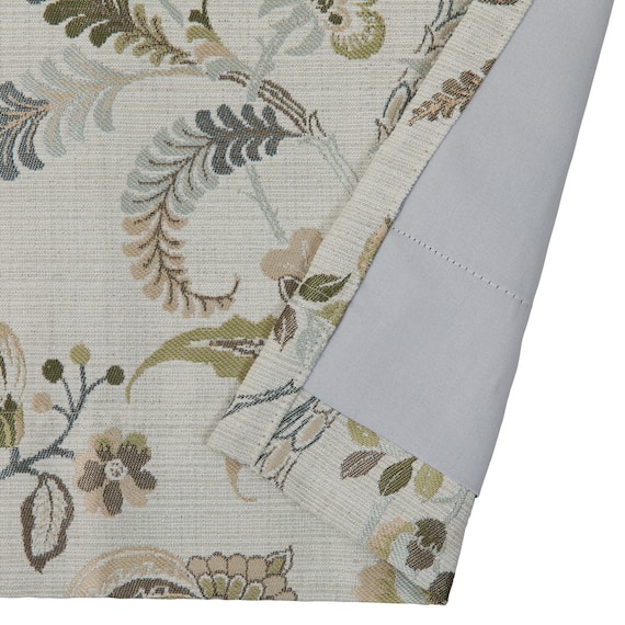 裏地付き遮光1級・遮熱ジャカードカーテン(PK278 グリーン 100X110X2) 4枚目画像