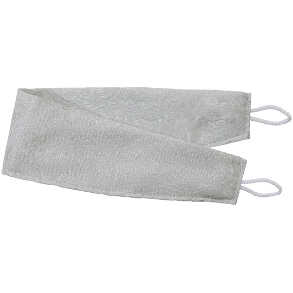 裏地付き遮光2級・遮熱ジャカードカーテン(RK281 ホワイト 100X110X2) 5枚目画像