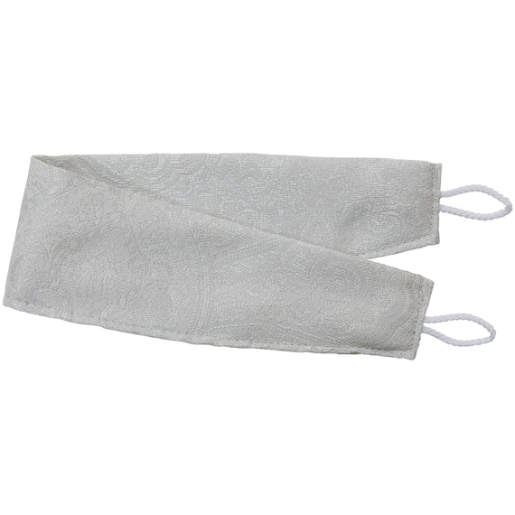 裏地付き遮光2級・遮熱ジャカードカーテン(RK281 ホワイト 100X110X2) 5枚目画像