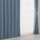 裏地付き遮光1級・遮熱ジャカードカーテン(RK281 ブルー 100X110X2) 1枚目画像