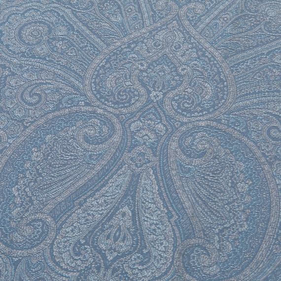 裏地付き遮光1級・遮熱ジャカードカーテン(RK281 ブルー 100X110X2) 2枚目画像