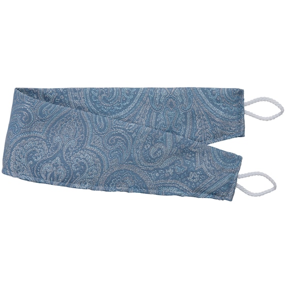 裏地付き遮光1級・遮熱ジャカードカーテン(RK281 ブルー 100X110X2) 5枚目画像