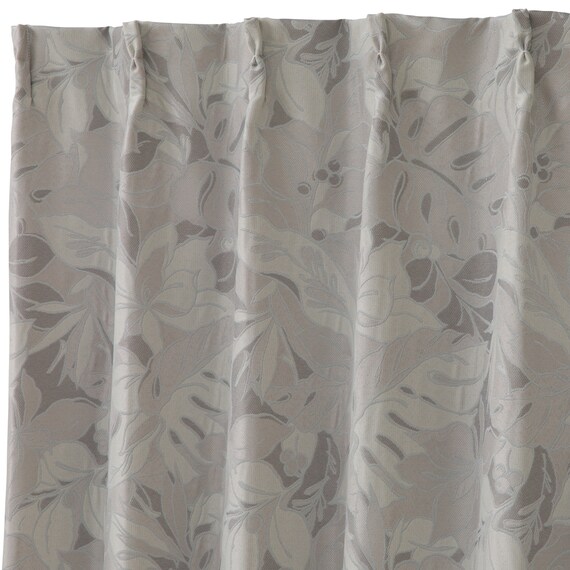 裏地付き遮光2級・遮熱ジャカードカーテン(PK283 ベージュ 100X110X2) 3枚目画像