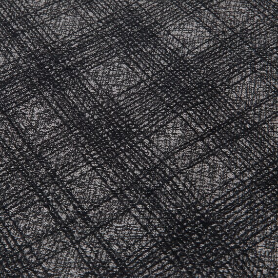 裏地付き遮光1級・遮熱ジャカードカーテン(PK285 ブラック 100X110X2) 2枚目画像