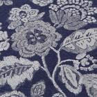 裏地付き遮光1級・遮熱ジャカードカーテン(PK286 ネイビー 100X110X2) 2枚目画像