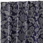 裏地付き遮光1級・遮熱ジャカードカーテン(PK286 ネイビー 100X110X2) 3枚目画像