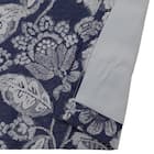 裏地付き遮光1級・遮熱ジャカードカーテン(PK286 ネイビー 100X110X2) 4枚目画像