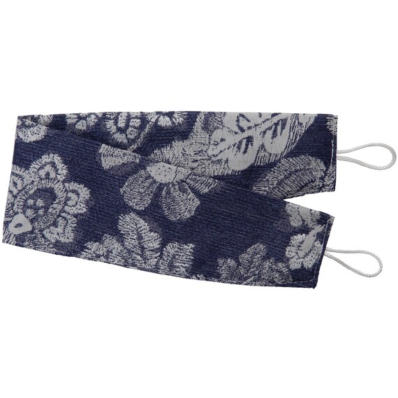 裏地付き遮光1級・遮熱ジャカードカーテン(PK286 ネイビー 100X110X2) 5枚目画像