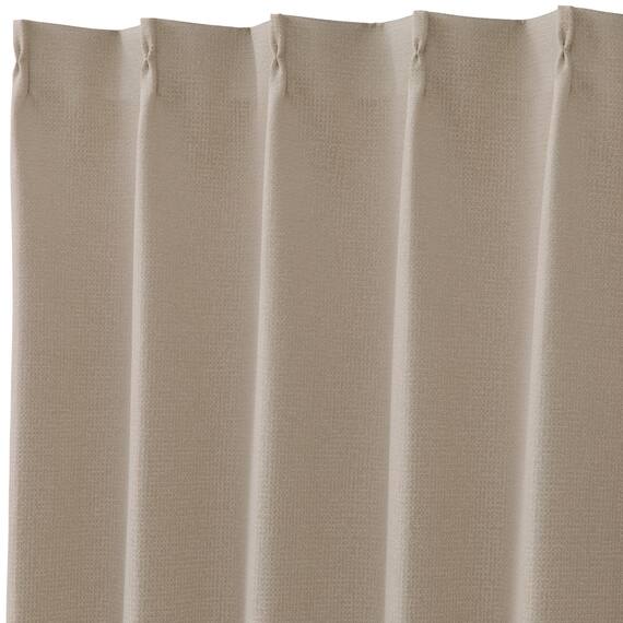 遮光2級・遮熱ジャカードカーテン(PK288 ベージュ 100X110X2) 3枚目画像