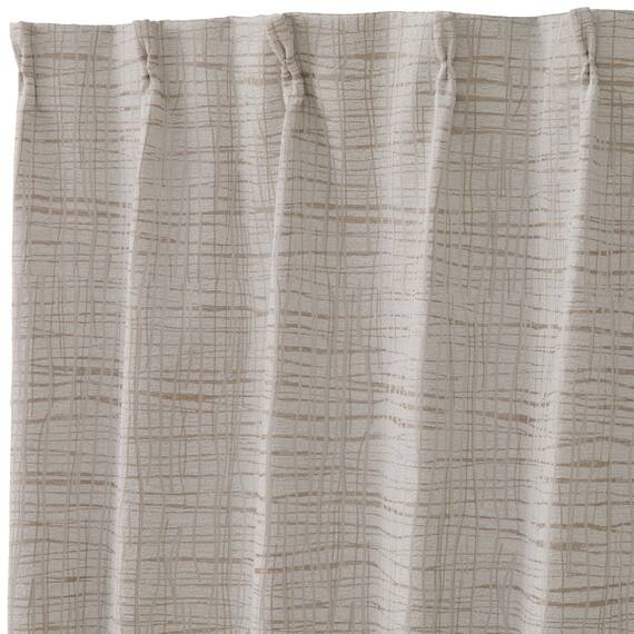 裏地付き遮光2級・遮熱ジャカードカーテン(PK295 100X110X2) 3枚目画像