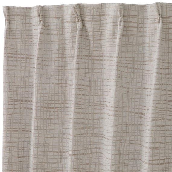 裏地付き遮光2級・遮熱ジャカードカーテン(PK295 100X110X2) 3枚目画像