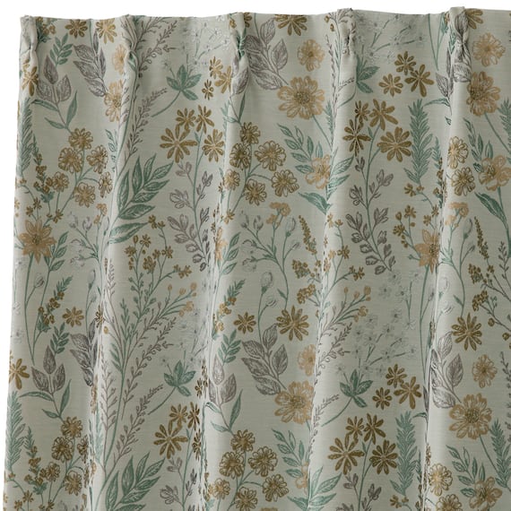 裏地付き遮光1級・遮熱ジャカードカーテン(PK296 100X110X2) 3枚目画像