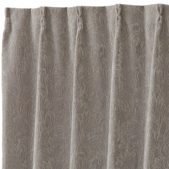 裏地付き遮光1級・遮熱カーテン(RD154 グレー 100X110X2) 3枚目画像