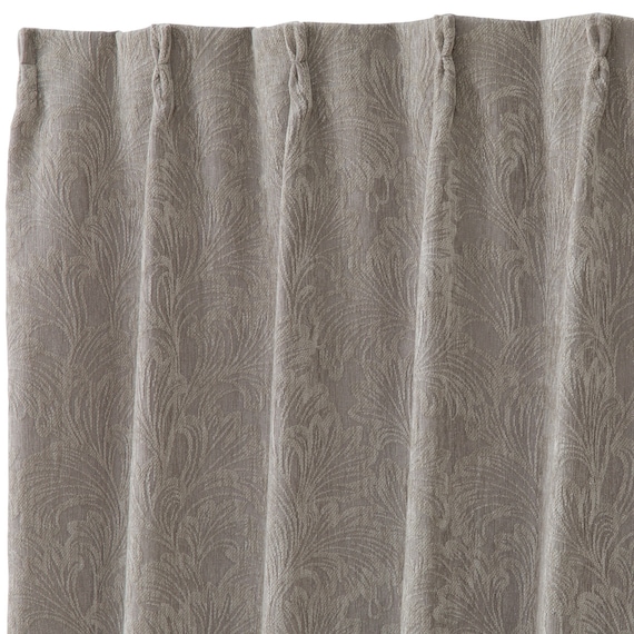 裏地付き遮光1級・遮熱カーテン(RD154 グレー 100X110X2) 3枚目画像