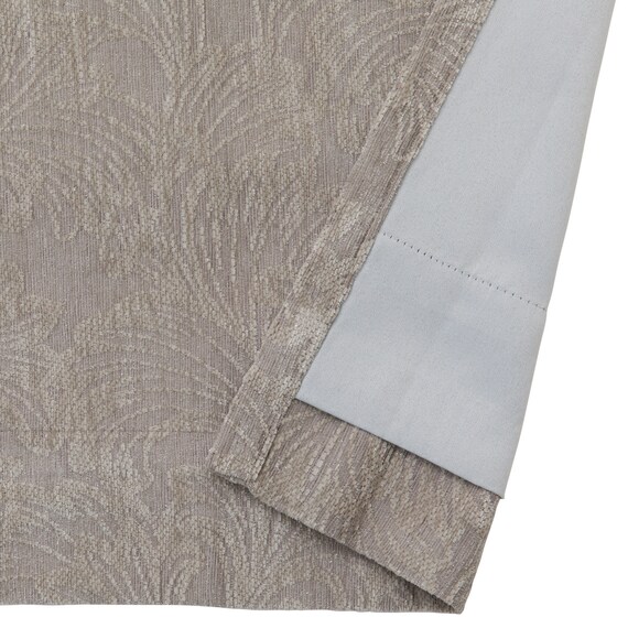 裏地付き遮光1級・遮熱カーテン(RD154 グレー 100X110X2) 4枚目画像