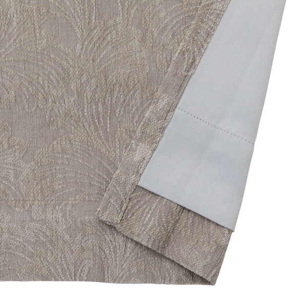 裏地付き遮光1級・遮熱カーテン(RD154 グレー 100X110X2) 4枚目画像