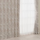 裏地付き遮光2級・遮熱ジャカードカーテン(PK300 ローズ 100X110X2) 1枚目画像