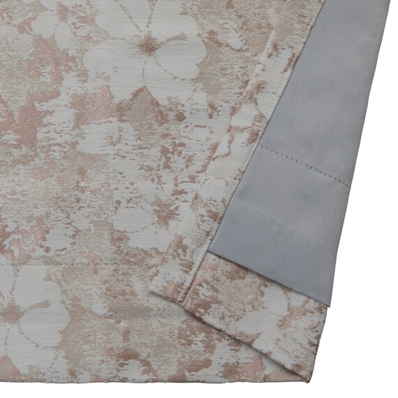 裏地付き遮光2級・遮熱ジャカードカーテン(PK300 ローズ 100X110X2) 4枚目画像