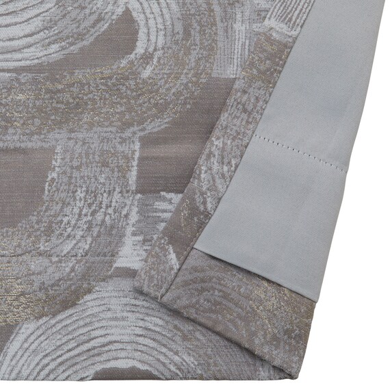 裏地付き遮光1級・遮熱ジャカードカーテン(PK303 グレー 100X110X2) 4枚目画像