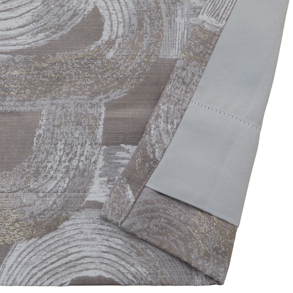 裏地付き遮光1級・遮熱ジャカードカーテン(PK303 グレー 100X110X2) 4枚目画像