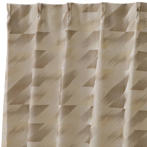 裏地付き遮光2級・遮熱ジャカードカーテン(PK307 100X110X2) 3枚目画像