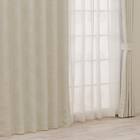 裏地付き遮光2級・遮熱ジャカードカーテン(PK318 アイボリー 100X110X2) 1枚目画像