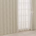 裏地付き遮光2級・遮熱ジャカードカーテン(PK318 アイボリー 100X110X2) 1枚目画像