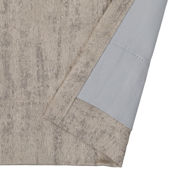 裏地付き遮光2級・遮熱ジャカードカーテン(PK318 ベージュ 100X110X2) 4枚目画像