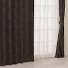 裏地付き遮光1級・遮熱ジャカードカーテン(PK318 ダークグレー 100X110X2) 1枚目画像