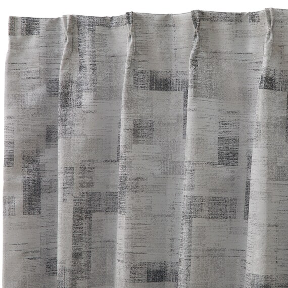 裏地付き遮光2級・遮熱カーテン(RD169 グレー 100X110X2) 3枚目画像