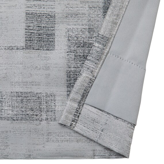 裏地付き遮光2級・遮熱カーテン(RD169 グレー 100X110X2) 4枚目画像