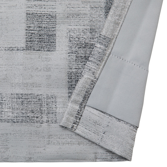 裏地付き遮光2級・遮熱カーテン(RD169 グレー 100X110X2) 4枚目画像