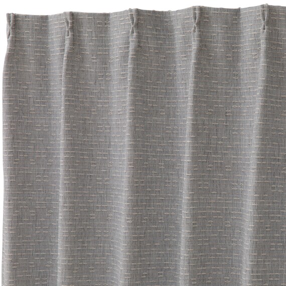裏地付き遮光3級・遮熱カーテン(RD174 グレー 100X110X2) 3枚目画像