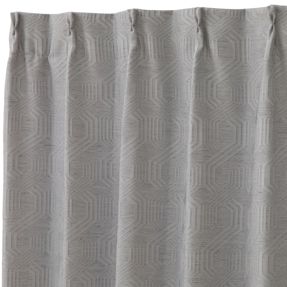 裏地付き遮光2級・遮熱カーテン(RD179 グレー 100X110X2) 3枚目画像