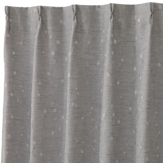 裏地付き遮光2級・遮熱カーテン(RD180 グレー 100X110X2) 3枚目画像