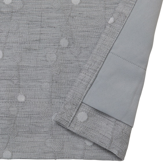 裏地付き遮光2級・遮熱カーテン(RD180 グレー 100X110X2) 4枚目画像