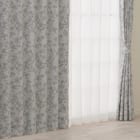 裏地付き遮光2級・遮熱カーテン(RD181 グレー 100X110X2) 1枚目画像